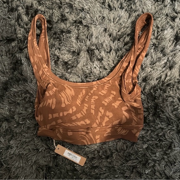 SKIMS summer mesh scoop bra latte swirl size medium - Picture 2 of 3